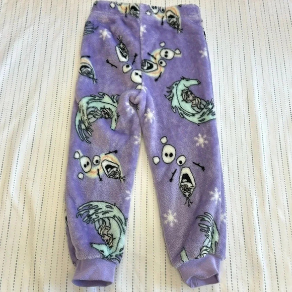 Disney - Frozen - Fuzzy Fleece Joggers. Size XXS (2/3) - Picture 3 of 3